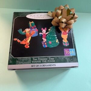 Winnie the Pooh ornaments vintage 1998